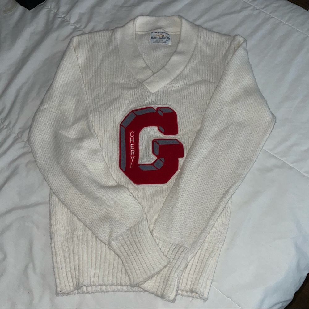 Vintage 70s cheerleader sweater